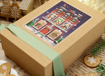 A Christmas Eve Celebration Kiss-Cut Stickers (4 Sizes)