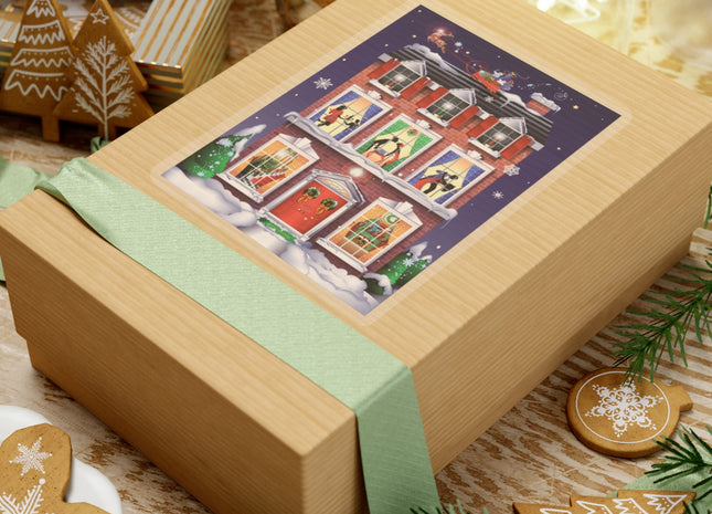 A Christmas Eve Celebration Kiss-Cut Stickers (4 Sizes)