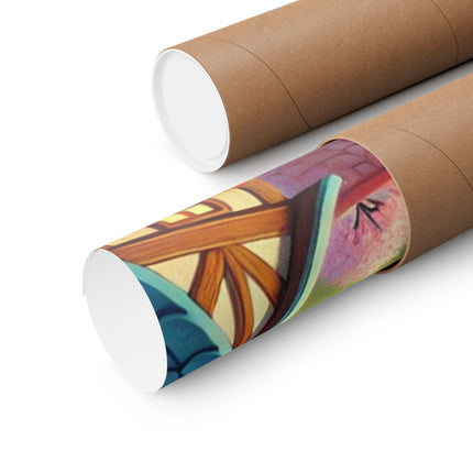 🌸🐾 Springbound Sentinel Matte Vertical Poster – Grace, Vigilance & Springtime Adventure