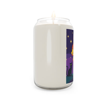 🎃🕯️ Moonlit Pumpkin Masquerade Scented Soy Candle – Whimsical Halloween Charm