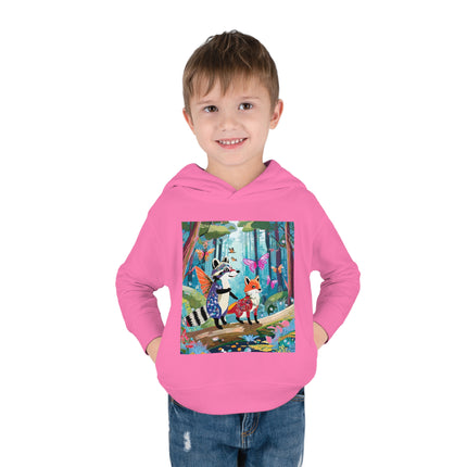 Whimsical Woodland Toddler Pullover Fleece Hoodie