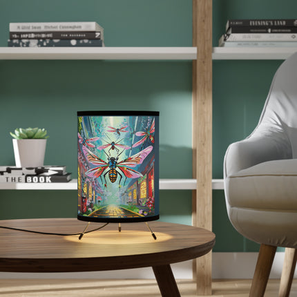 Neon Swarm Tripod Lamp