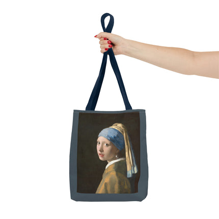 Girl with a Pearl Earring by Johannes Vermeer Tote Bag (AOP)