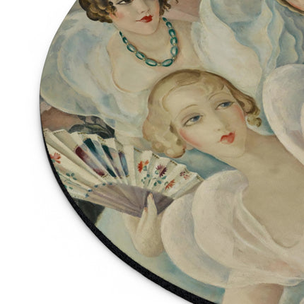 Les Femmes Fatales by Gerda Wegener Mouse Pad, Round and Rectangle