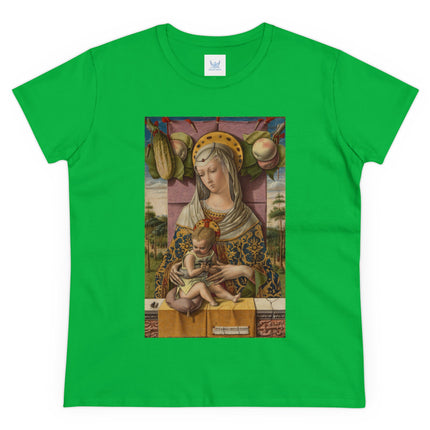 Madonna and Child by Carlo Crivelli Women's Midweight Cotton Tee