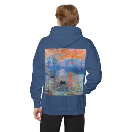 Sunrise by Claude Monet Unisex Garment-Dyed Hoodie
