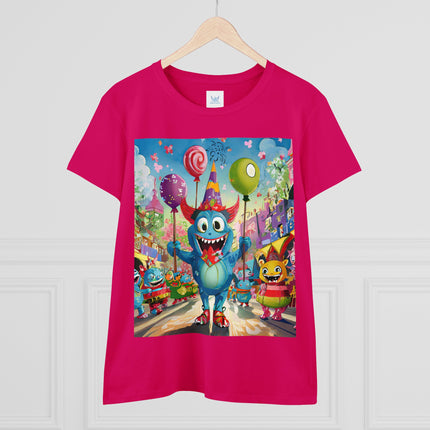 Monster Parade Madness Women's Midweight Cotton Tee