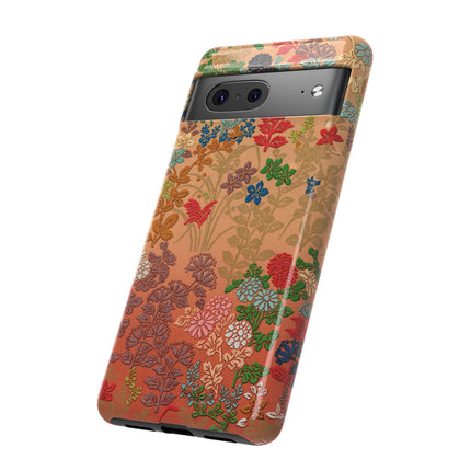 Ornamental Japanese Flower Pattern Phone Cases