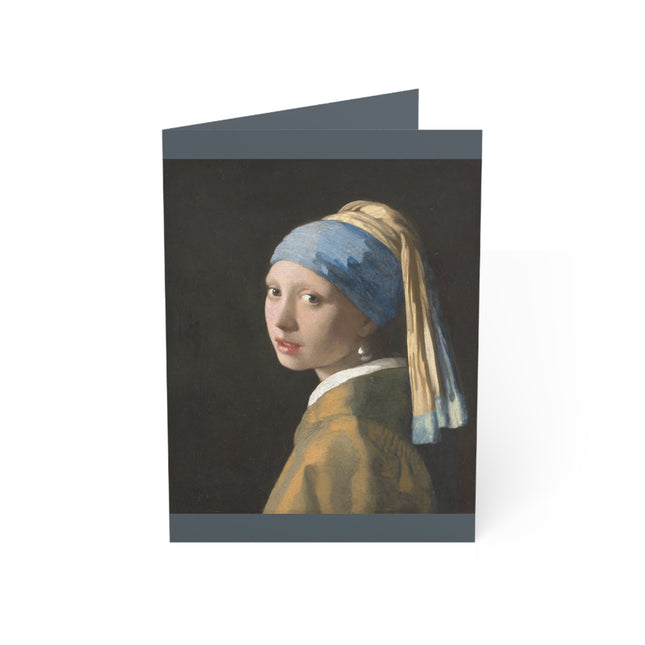 Girl with a Pearl Earring by Johannes Vermeer Greeting Cards (1, 10, 30, and 50pcs)