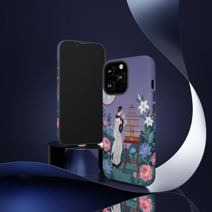 🌸🐦 The Lady Of The Garden Birdcage Phone Case – Art Deco Floral Elegance