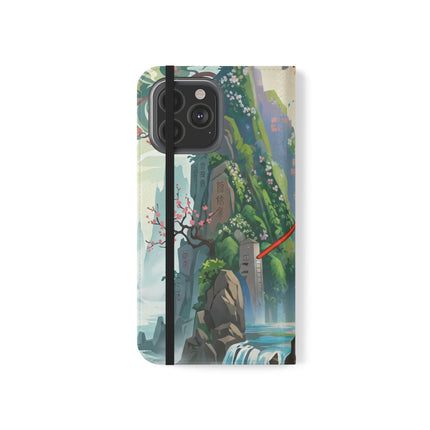 🐘⚔️ Cyberpunk Elephant Samurai Flip Case – Ancient Wisdom & Neon Power