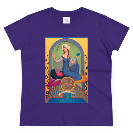 December & Tanzanite (from the Gem Series) by Sofia Chiostri Women's Midweight Cotton Tee