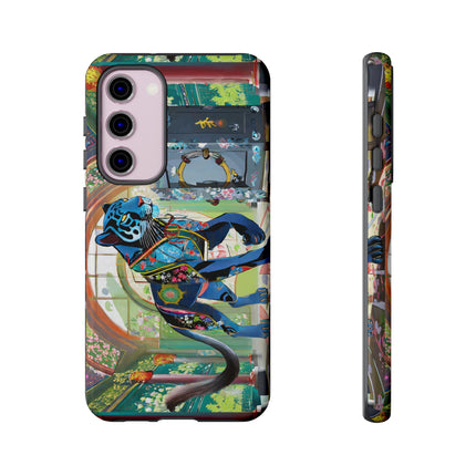 Cyber Panther's Hunt Phone Cases