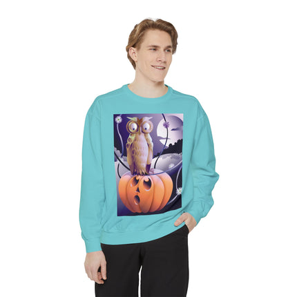 The Startled Pumpkin Unisex Garment-Dyed Sweatshirt