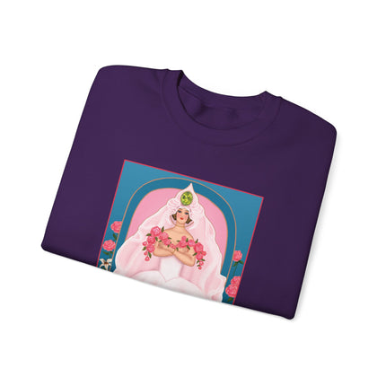 August & Peridot (from the Gem Series) by Sofia Chiostri Unisex Heavy Blend™ Crewneck Sweatshirt