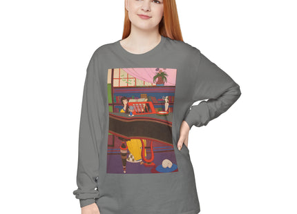 La Musique by Charles Martin Garment-dyed Long Sleeve T-Shirt
