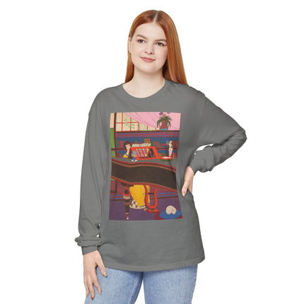 La Musique by Charles Martin Garment-dyed Long Sleeve T-Shirt