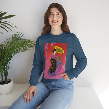 Enchanting Geisha Heavy Blend™ Crewneck Sweatshirt