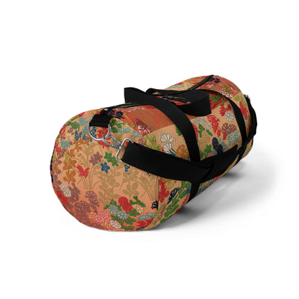 Japanese Fan Flower Pattern I by G.A. Audsley Duffle Bag