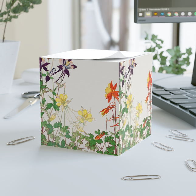 Aquilegia Flower by Tanigami Kônan Note Cube