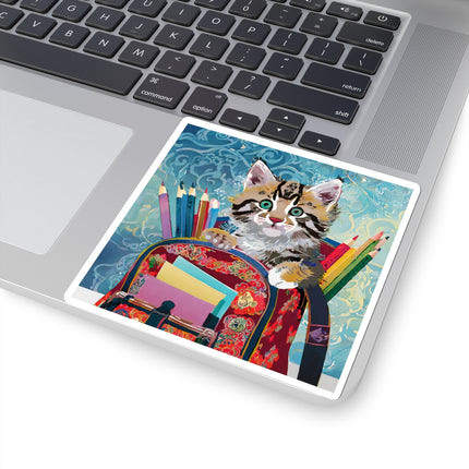 Whiskered Wanderings Kiss-Cut Stickers (4 Sizes)