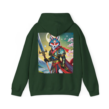 Cyberpunk Samurai Fox – Heavy Blend™ Hooded Sweatshirt