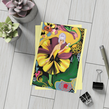 Enchanted Pansy Elegance Postcard Bundles (envelopes included) - Bundles of 10, 30, 50 Pieces