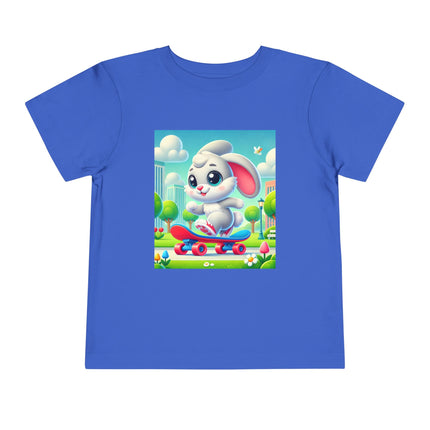Skateboard Bunny Adventure Toddler Short Sleeve Tee