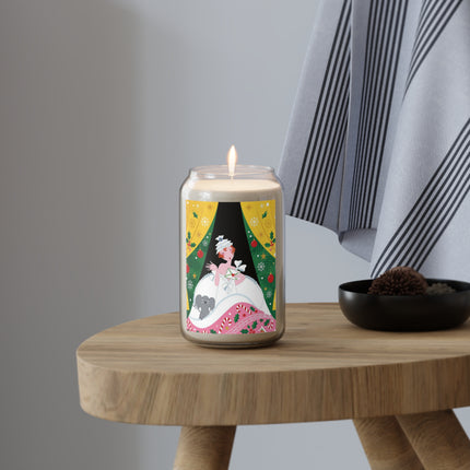 💌🎄 The Christmas Letter Of Holly House Scented Soy Candle – Whimsical Art Deco Holiday Charm