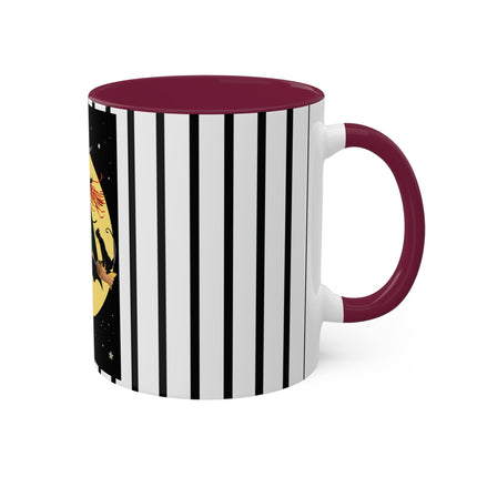 A Witch’s Moonlit Flight Colorful Mugs, 11oz