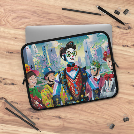 Cyber Punk Robots Laptop Sleeve