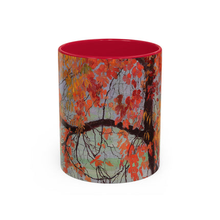 Autumn leaves by Edward Okuń Colorful Mugs (11oz, 15oz)