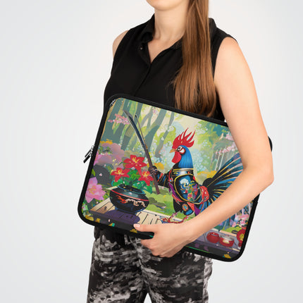 Cyberpunk Rooster Laptop Sleeve
