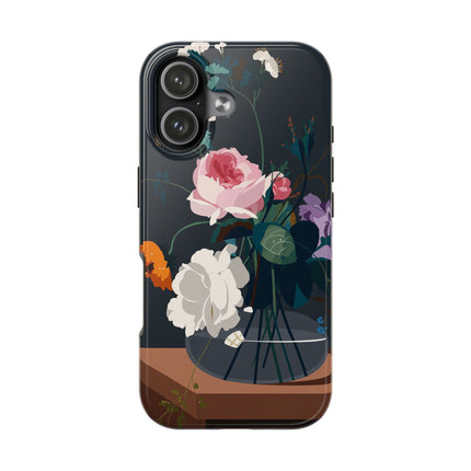 🌹🖤 The Midnight Rose Garden Phone Case – Art Deco Floral Elegance