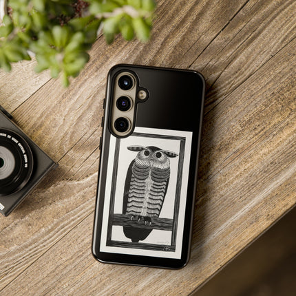 Horned Owl by Samuel Jessurun de Mesquita Phone Cases