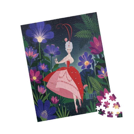 🌺✨ The Lady Of The Starlit Enchanted Garden Puzzle – Art Deco Floral Fantasy