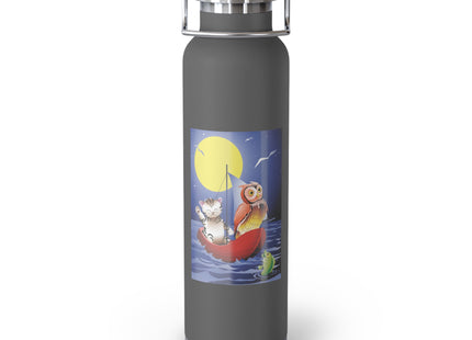 Embarking on a Moonlit Journey Copper Vacuum Insulated Bottle, 22oz