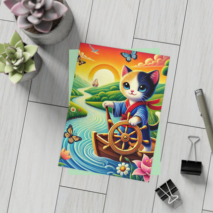 Sailor Kitten’s River Adventure Postcard Bundles (envelopes included) - Bundles of 10, 30, 50 Pieces