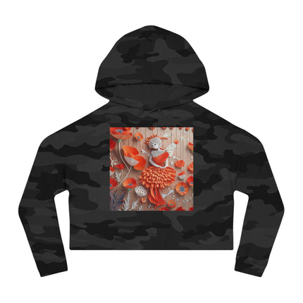 Poppy Fairy Women’s Cropped Hooded Sweatshirt