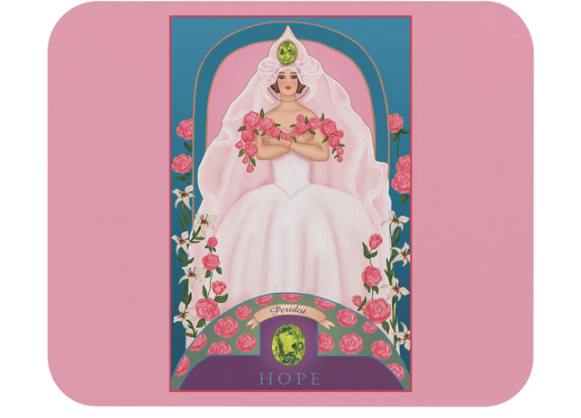 August & Peridot (from the Gem Series) by Sofia Chiostri Mouse Pad, Rectangle