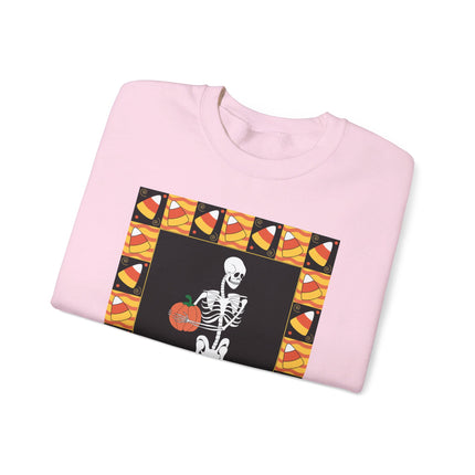 Candy Corn Skeleton Unisex Heavy Blend™ Crewneck Sweatshirt