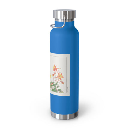 Aquilegia Flower by Tanigami Kônan Copper Vacuum Insulated Bottle, 22oz