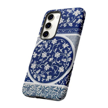 Blue Flower Pattern by Owen Jones Phone Cases