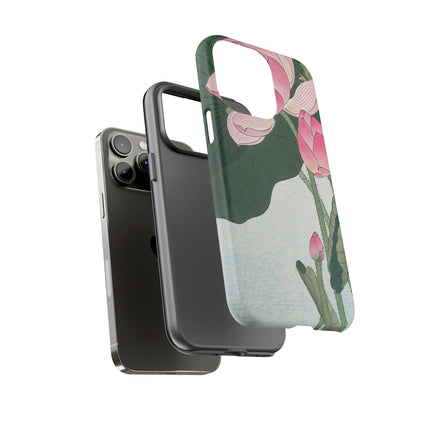 Blooming Lotus Flowers by Ohara Koson Phone Cases