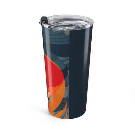Flame of the Tempest 20oz Tumbler – Fiery Storm & Dramatic Elegance