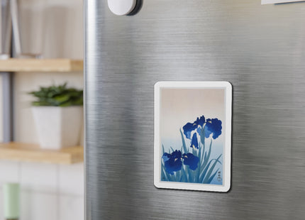 Irises by Ohara Koson Die-Cut Magnets (5 Sizes)
