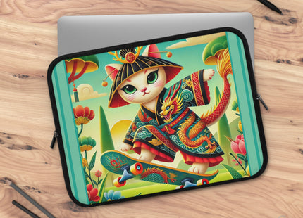 Dragon Dance on Wheels Laptop Sleeve