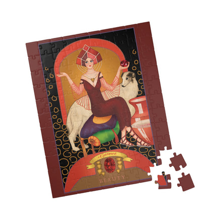 January & Garnet (from the Gem Series) by Sofia Chiostri Puzzle (110, 252, 500-piece)