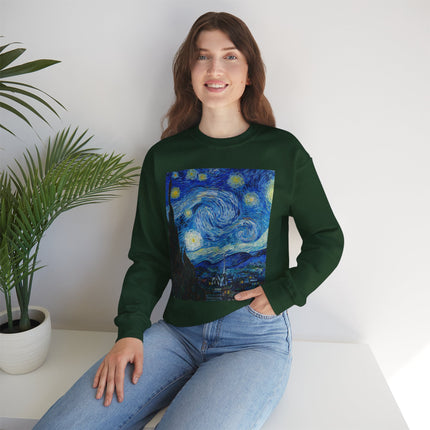 The Starry Night by Vincent Van Gogh Heavy Blend™ Crewneck Sweatshirt