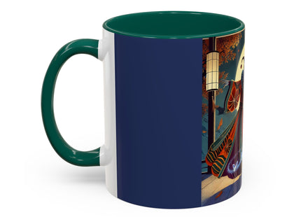 Court Magician with Ghost Butterflies Colorful Mugs (11oz, 15oz)